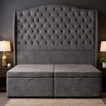 Load image into Gallery viewer, Venice Winged Divan Ottoman Bed