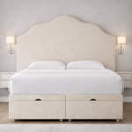 Load image into Gallery viewer, Cream Paisley Divan Ottoman Bed