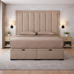 Load image into Gallery viewer, Beige Zara Divan Ottoman Bed