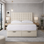 Load image into Gallery viewer, Classic Cream Victoria Divan Ottoman Bed
