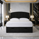 Load image into Gallery viewer, Black San Diego Divan Ottoman Bed
