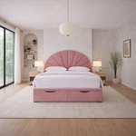 Load image into Gallery viewer, Pink Rome Divan Ottoman Bed