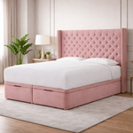Load image into Gallery viewer, Classic Pink Barcelona Divan Ottoman Bed