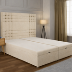 Load image into Gallery viewer, Cream Seville Divan Ottoman Bed