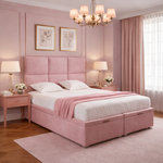 Load image into Gallery viewer, Pink Valore Ottoman Divan Bed