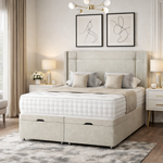Load image into Gallery viewer, Classy Dingley Winged Divan Ottoman Bed