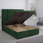 Load image into Gallery viewer, Green Madrid Divan Ottoman Bed