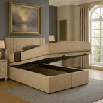 Load image into Gallery viewer, Beige Lima Divan Ottoman Bed
