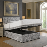Load image into Gallery viewer, Grey marble Lima Divan Ottoman Bed