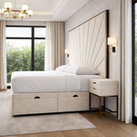 Load image into Gallery viewer, Luxurious Mercer Divan Ottoman with Contrast Piping