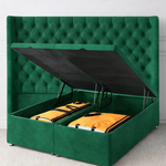 Load image into Gallery viewer, Topaz Winged Divan Ottoman Bed