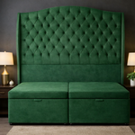 Load image into Gallery viewer, Venice Winged Divan Ottoman Bed