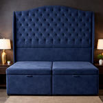 Load image into Gallery viewer, Venice Winged Divan Ottoman Bed