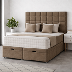 Load image into Gallery viewer, Small Cube Divan Ottoman Bed