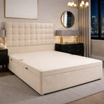 Load image into Gallery viewer, Small Cube Divan Ottoman Bed