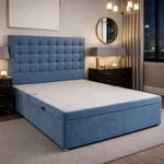 Load image into Gallery viewer, Small Cube Divan Ottoman Bed
