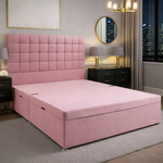 Load image into Gallery viewer, Small Cube Divan Ottoman Bed