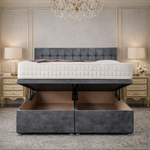 Load image into Gallery viewer, Small Cube Divan Ottoman Bed