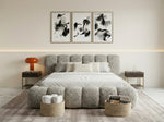 Load image into Gallery viewer, Bubble Bouclé Fabric Bed | Foot End Ottoman Bed