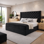 Load image into Gallery viewer, Chesterfield Winged Divan Bed