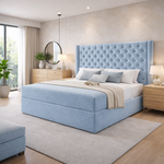 Load image into Gallery viewer, Chesterfield Winged Divan Bed