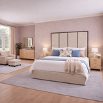 Load image into Gallery viewer, Emma headboard with Contrast Border Divan Bed