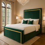 Load image into Gallery viewer, Green Gold Strip Bed