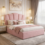 Load image into Gallery viewer, Pink John Art Deco style divan bed
