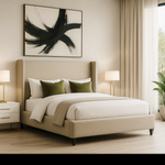 Load image into Gallery viewer, White Plain Winged teddy Bed