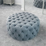 Load image into Gallery viewer, Circular Chesterfield Footstool