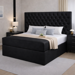Load image into Gallery viewer, Black Topaz Divan Bed