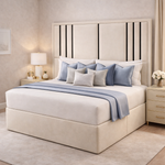 Load image into Gallery viewer, Valentina headboard with Contrast Border divan bed