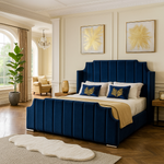 Load image into Gallery viewer, Winged art deco bed