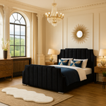 Load image into Gallery viewer, Winged art deco bed