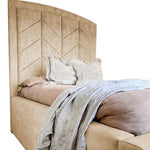 Load image into Gallery viewer, Brown Bailey Upholstered Bed Frame