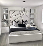 Load image into Gallery viewer, Abstract luxury mirror bed