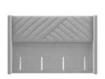 Load image into Gallery viewer, Light grey Sandra Winged headboard