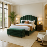 Load image into Gallery viewer, Green Panel Teddy Bed
