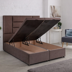 Load image into Gallery viewer, Classic brown Madrid Divan Ottoman Bed
