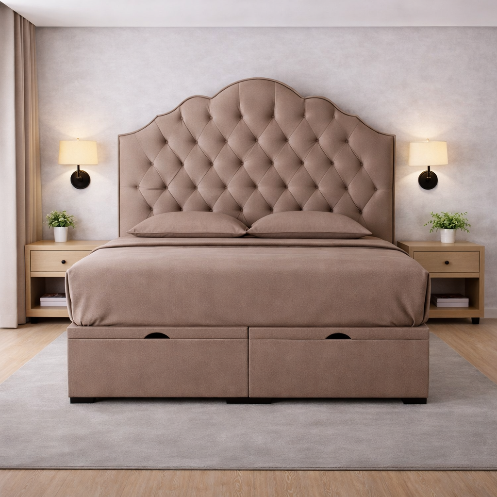 Mink Sydney Divan Ottoman Bed
