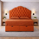 Load image into Gallery viewer, Orange Sydney Divan Ottoman Bed
