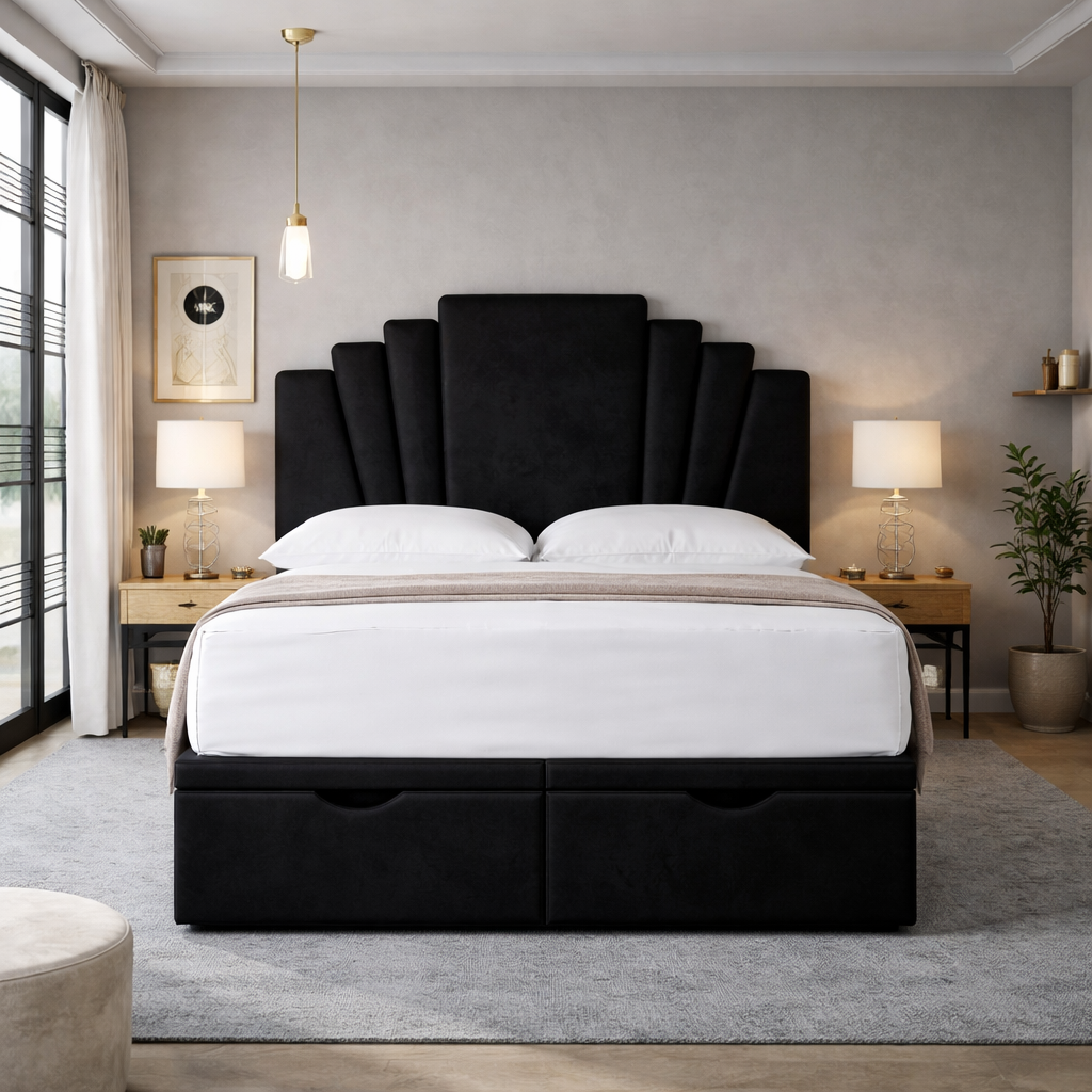 Harry Art Deco Divan Ottoman Bed