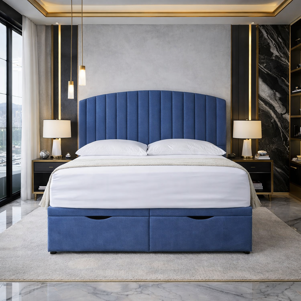 Blue San Diego Divan Ottoman Bed
