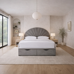 Load image into Gallery viewer, Grey Rome Divan Ottoman Bed
