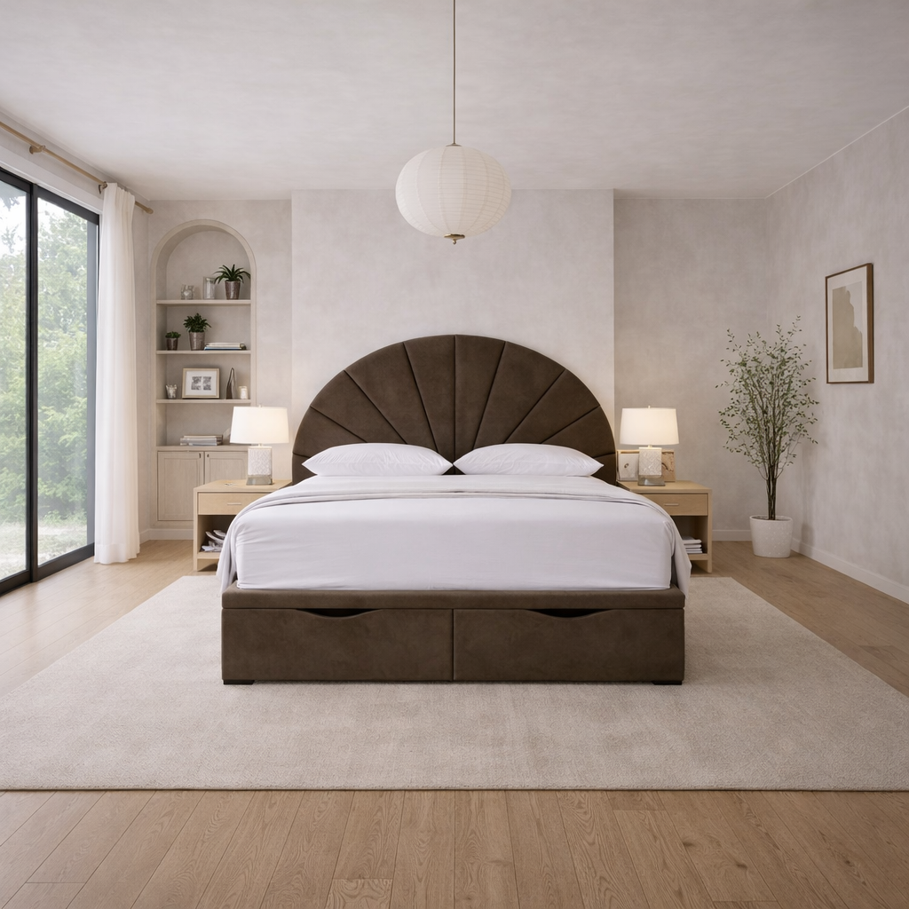 Brown Rome Divan Ottoman Bed
