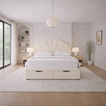 Load image into Gallery viewer, Cream Rome Divan Ottoman Bed
