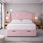 Load image into Gallery viewer, Pink Cidra Divan Ottoman Bed
