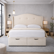 Cream Cidra Divan Ottoman Bed
