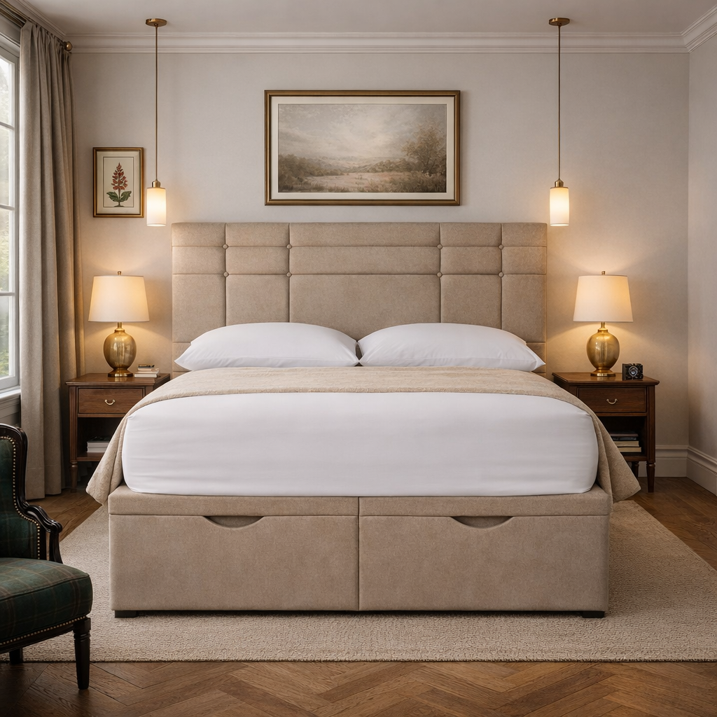 Brown Prague Divan Ottoman Bed
