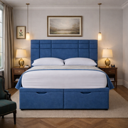 Blue Prague Divan Ottoman Bed

